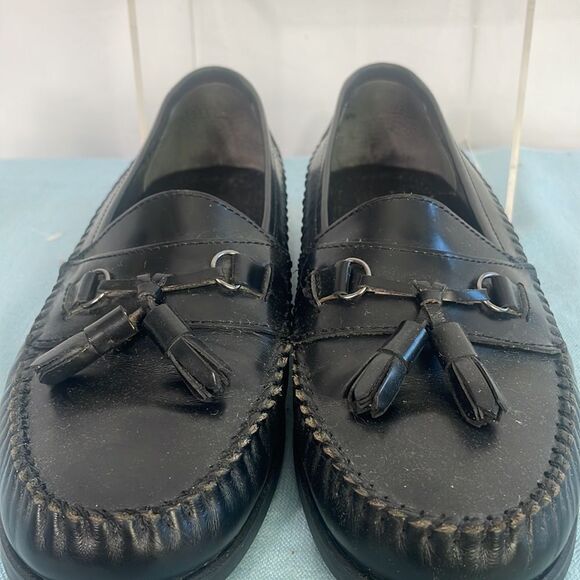 Bass Mens Black Loafer Shoes